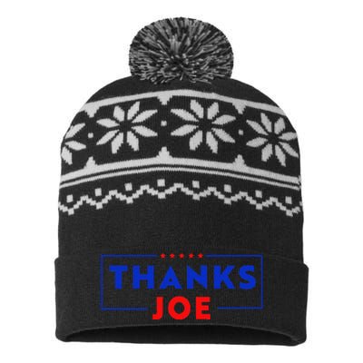 Thanks Joe Thank You Joe Biden Thank You President USA-Made Snowflake Beanie