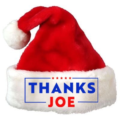 Thanks Joe Thank You Joe Biden Thank You President Premium Christmas Santa Hat