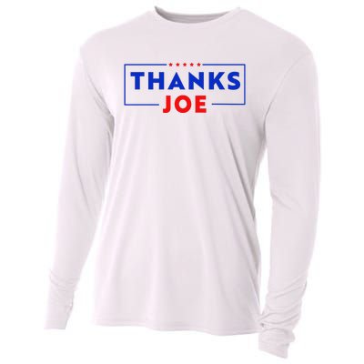 Thanks Joe Thank You Joe Biden Thank You President Cooling Performance Long Sleeve Crew