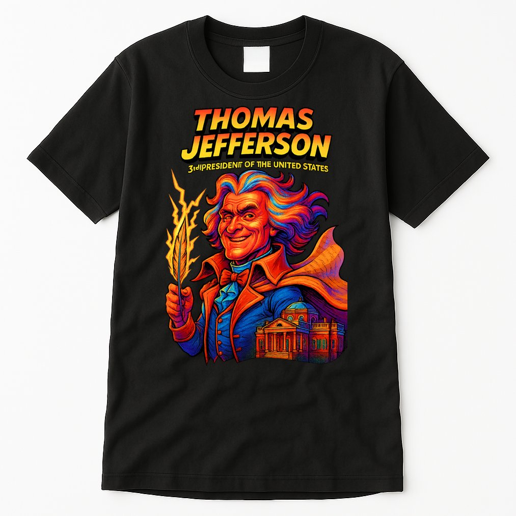 Thomas Jefferson The 3rd President Presidential Chronicles Tall T-Shirt