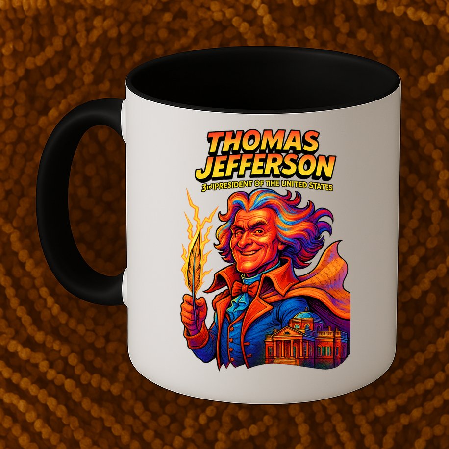 Thomas Jefferson The 3rd President Presidential Chronicles Mug
