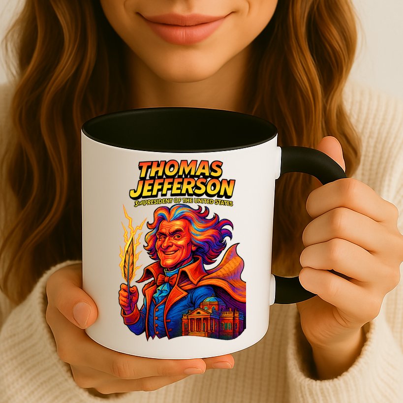 Thomas Jefferson The 3rd President Presidential Chronicles Mug