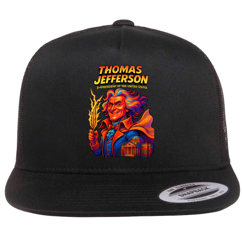 Thomas Jefferson The 3rd President Presidential Chronicles Flat Bill Trucker Hat