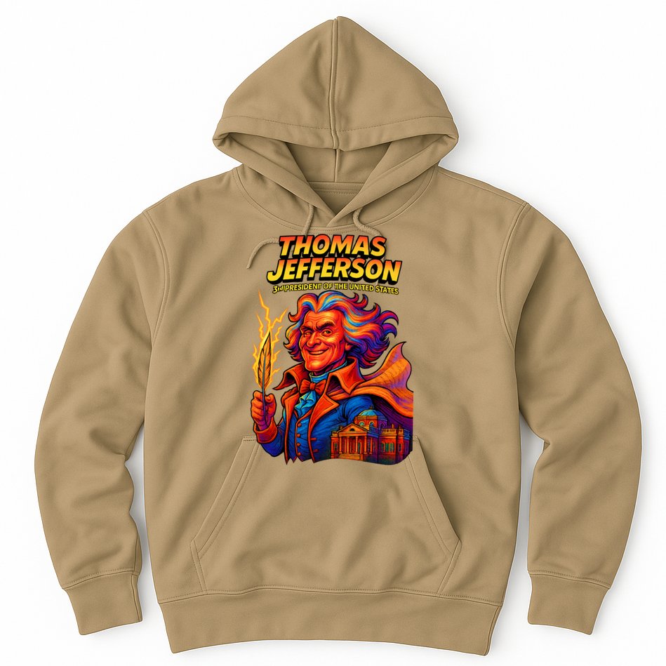 Thomas Jefferson The 3rd President Presidential Chronicles Hoodie