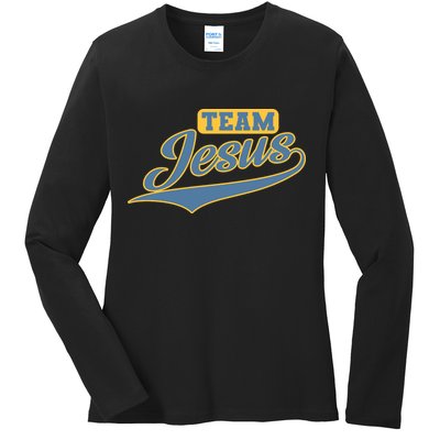 Team Jesus Ladies Long Sleeve Shirt