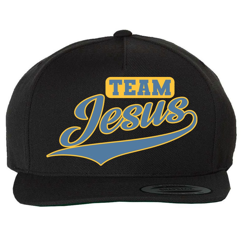 Team Jesus Wool Snapback Cap