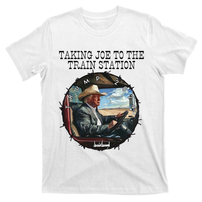 Taking Joe To The Train Station Trump 2024 T-Shirt