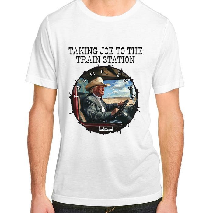 Taking Joe To The Train Station Trump 2024 Adult ChromaSoft Performance T-Shirt