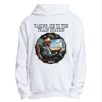 Taking Joe To The Train Station Trump 2024 Urban Pullover Hoodie