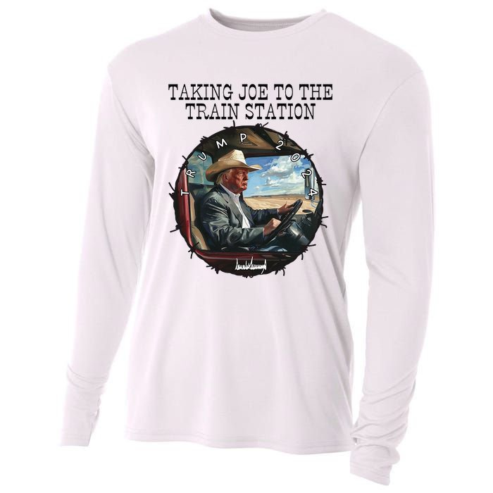 Taking Joe To The Train Station Trump 2024 Cooling Performance Long Sleeve Crew