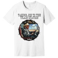 Taking Joe To The Train Station Trump 2024 Premium T-Shirt