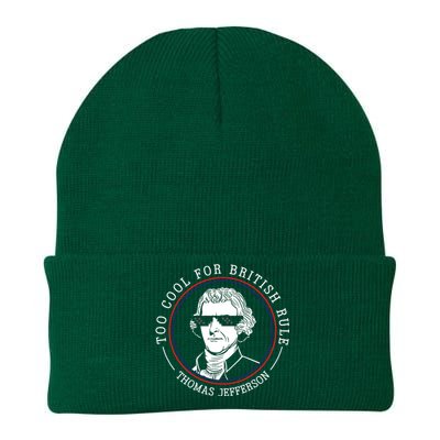 Thomas Jefferson Too Cool For British Rule Patriotic Knit Cap Winter Beanie