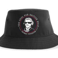 Thomas Jefferson Too Cool For British Rule Patriotic Sustainable Bucket Hat