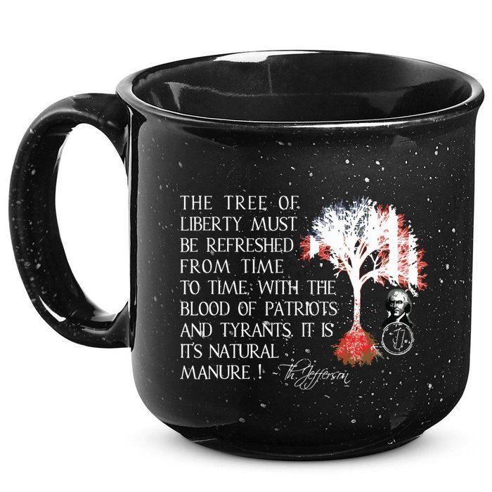 Thomas Jefferson Tree Of Liberty 15oz Campfire Ceramic Mug