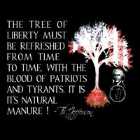Thomas Jefferson Tree Of Liberty Youth Performance Sprint T-Shirt