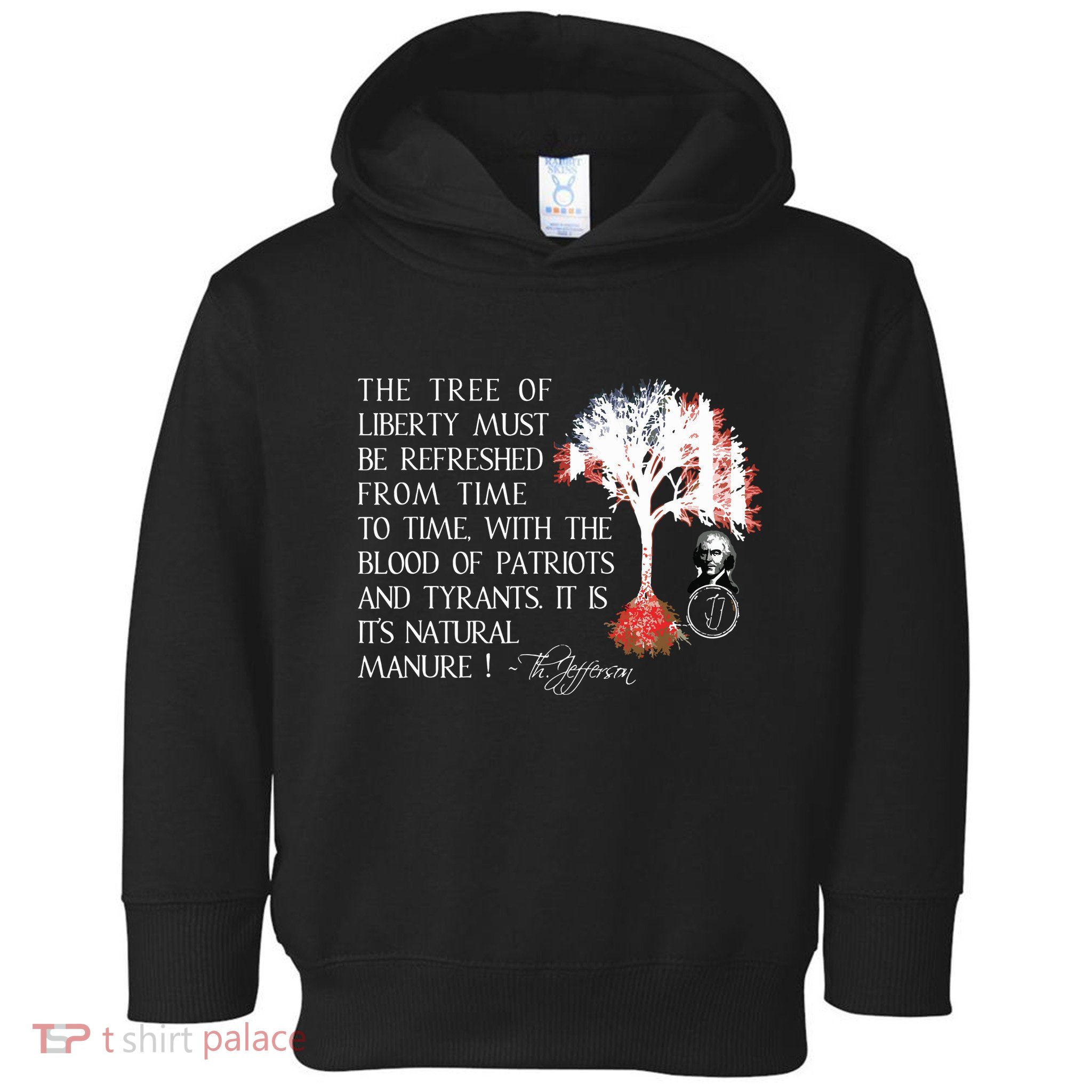Thomas Jefferson Tree Of Liberty Toddler Hoodie