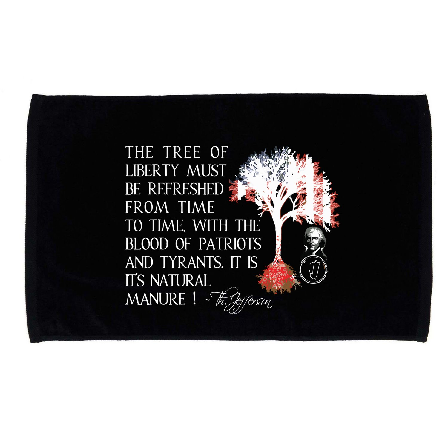 Thomas Jefferson Tree Of Liberty Microfiber Hand Towel