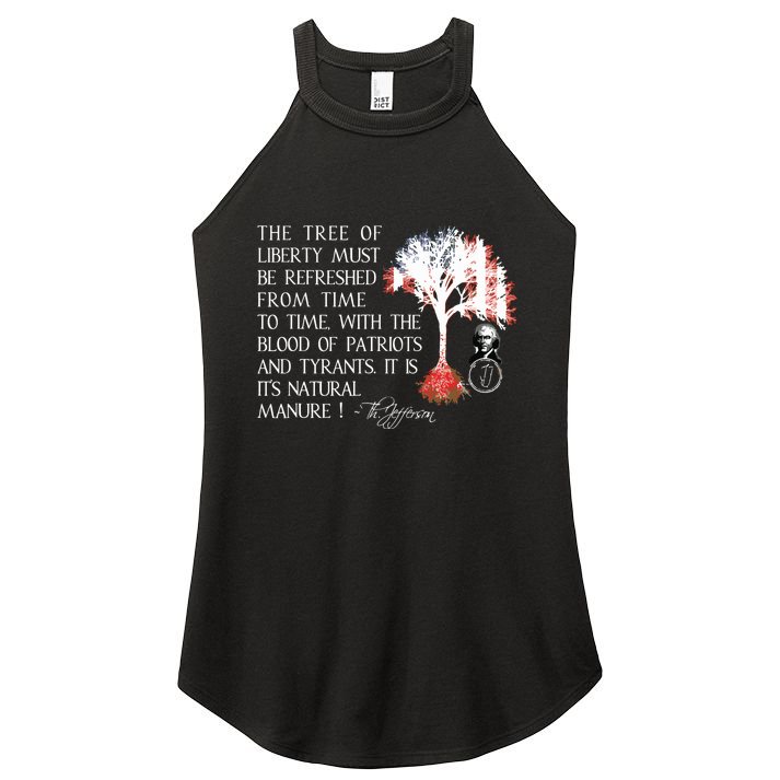 Thomas Jefferson Tree Of Liberty Women's Perfect Tri Rocker Tank