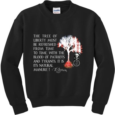 Thomas Jefferson Tree Of Liberty Kids Sweatshirt