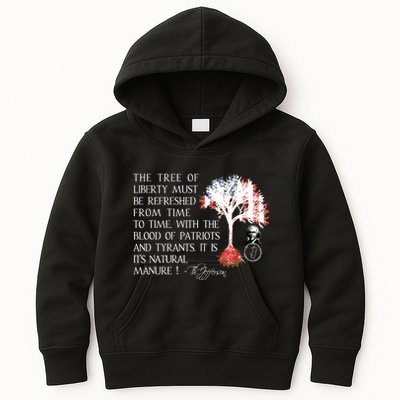 Thomas Jefferson Tree Of Liberty Kids Hoodie