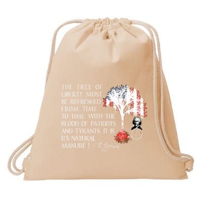 Thomas Jefferson Tree Of Liberty Drawstring Bag