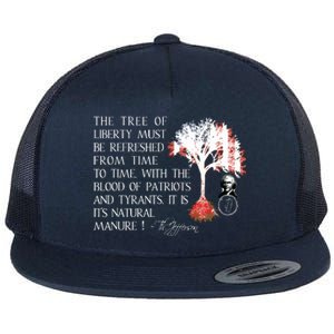 Thomas Jefferson Tree Of Liberty Flat Bill Trucker Hat