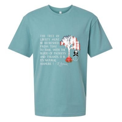 Thomas Jefferson Tree Of Liberty Sueded Cloud Jersey T-Shirt