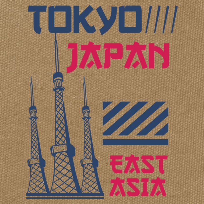 Tokyo Japan Cotton Canvas Backpack