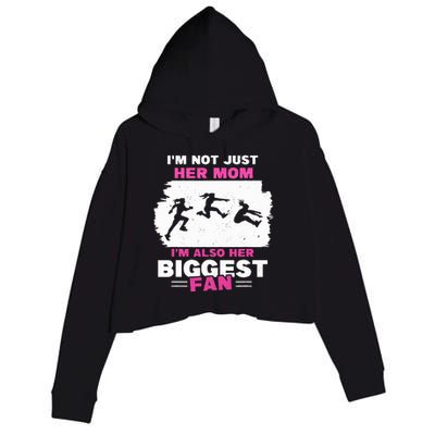 Triple Jumper Track And Field Mother Crop Fleece Hoodie