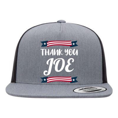 Thanks Joe Thank You Joe Biden Flat Bill Trucker Hat