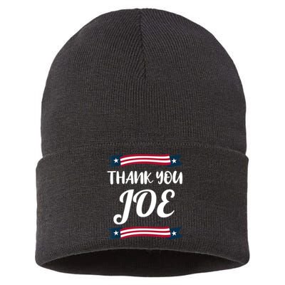 Thanks Joe Thank You Joe Biden Sustainable Knit Beanie