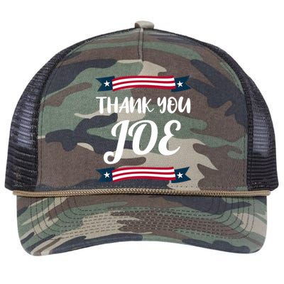 Thanks Joe Thank You Joe Biden Retro Rope Trucker Hat Cap