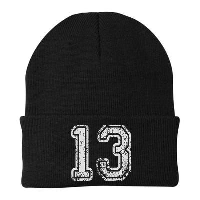 Team Jersey Uniforms Number 13 Thirteen School Sports Beanie