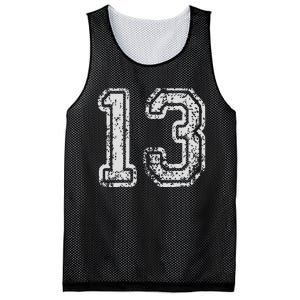 Team Jersey Uniforms Number 13 Thirteen School Sports Mesh Reversible Basketball Jersey Tank