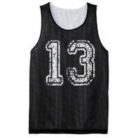 Team Jersey Uniforms Number 13 Thirteen School Sports Mesh Reversible Basketball Jersey Tank