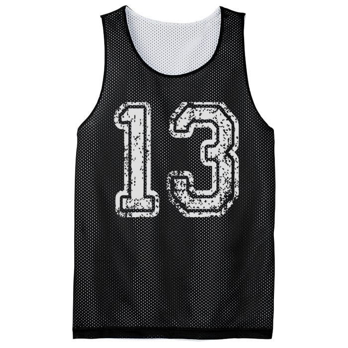 Team Jersey Uniforms Number 13 Thirteen School Sports Mesh Reversible Basketball Jersey Tank