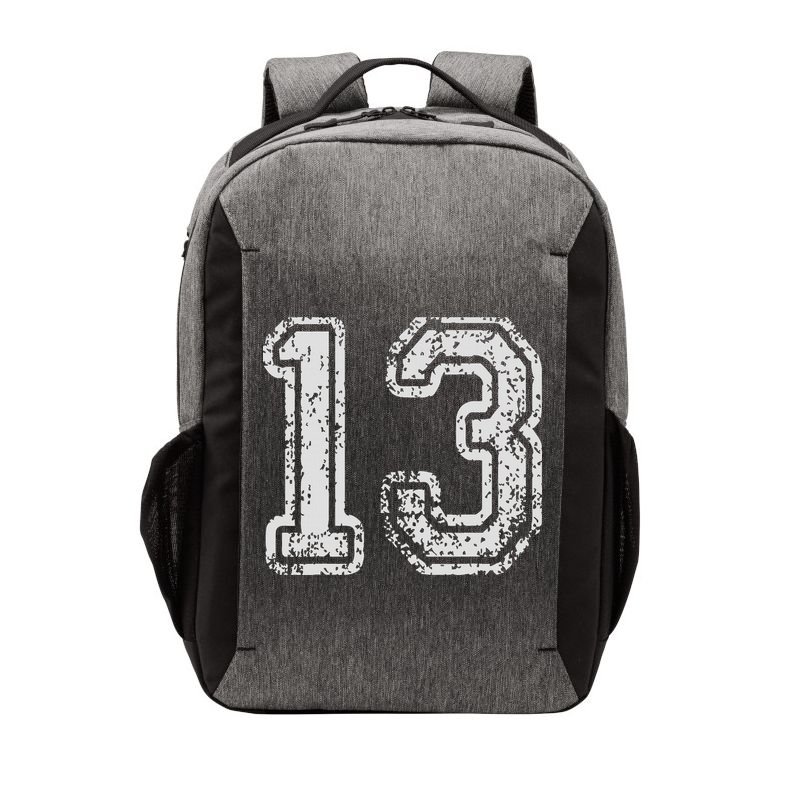 Team Jersey Uniforms Number 13 Thirteen School Sports Vector Backpack