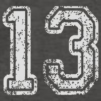 Team Jersey Uniforms Number 13 Thirteen School Sports Vector Backpack