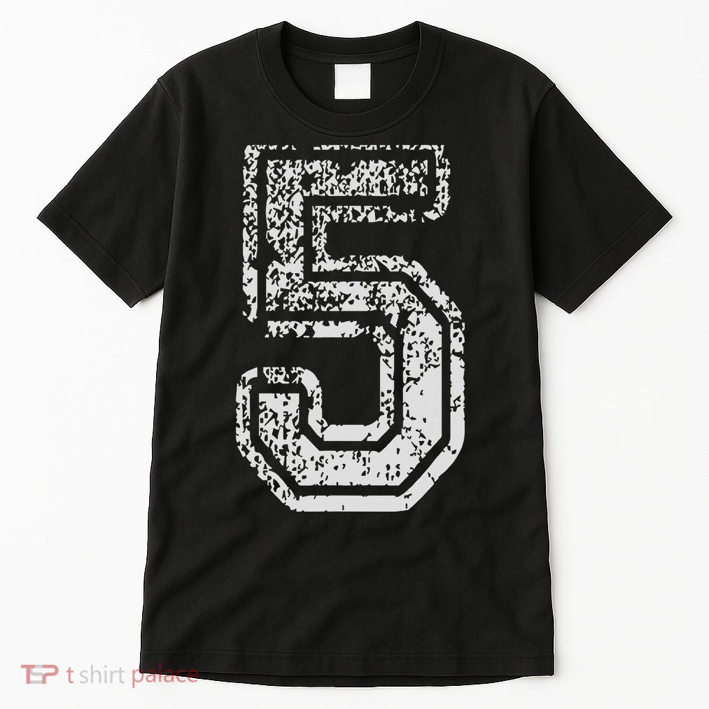 Team Jersey Uniforms Number 5 Five School Sports Birthdays Tall T-Shirt