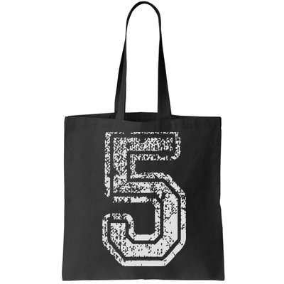 Team Jersey Uniforms Number 5 Five School Sports Birthdays Bag