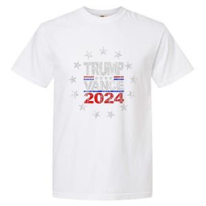 Trump J.D. Vance 2024 Us Flag Election President 2024 Garment-Dyed Heavyweight T-Shirt