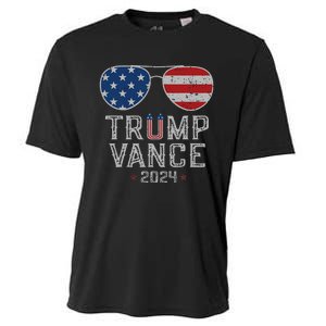 Trump Jd Vance 2024 Retro Stripe And Star Trump Vance 2024 Cooling Performance Crew T-Shirt