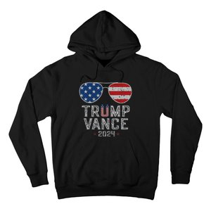 Trump Jd Vance 2024 Retro Stripe And Star Trump Vance 2024 Hoodie