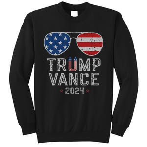 Trump Jd Vance 2024 Retro Stripe And Star Trump Vance 2024 Sweatshirt