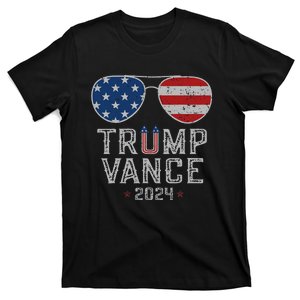 Trump Jd Vance 2024 Retro Stripe And Star Trump Vance 2024 T-Shirt