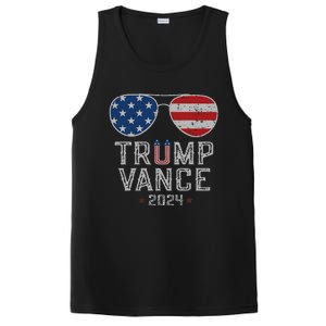 Trump Jd Vance 2024 Retro Stripe And Star Trump Vance 2024 PosiCharge Competitor Tank