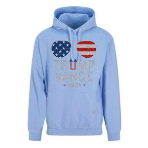 Trump Jd Vance 2024 Retro Stripe And Star Trump Vance 2024 Unisex Surf Hoodie