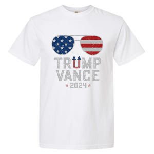 Trump Jd Vance 2024 Retro Stripe And Star Trump Vance 2024 Garment-Dyed Heavyweight T-Shirt