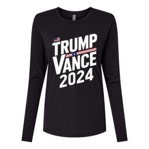 Trump J.D. Vance 2024 Trump Vance 2024 Retro Stripe Trump Jd Vance Womens Cotton Relaxed Long Sleeve T-Shirt