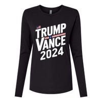 Trump J.D. Vance 2024 Trump Vance 2024 Retro Stripe Trump Jd Vance Womens Cotton Relaxed Long Sleeve T-Shirt